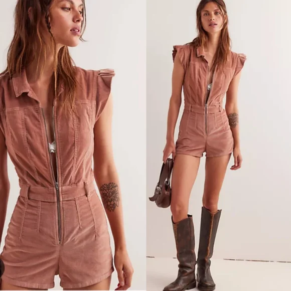 NWT WE THE FREE My Type Corduroy Romper - Picture 1 of 7